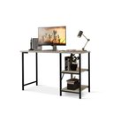 Ver imagem 2 de Escrivaninha Mesa Office Estudo Estilo Industrial 110cm Klm Preto com Off White