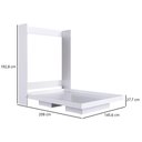 Ver imagem 5 de Cama Articulada Casal Vertical com 2 Nichos CV1140 140cm Branco - Art In Móveis