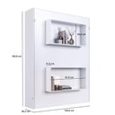 Ver imagem 6 de Cama Articulada Casal Vertical com 2 Nichos CV1140 140cm Branco - Art In Móveis