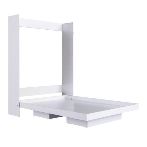 Cama Articulada Casal Vertical com 2 Nichos CV1140 140cm Branco - Art In Móveis