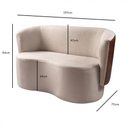 Ver imagem 2 de Sofá Orgânico 2 Lugares Curvo Living Star Confort