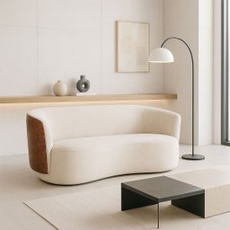 Sofá Orgânico 2 Lugares Curvo Living Star Confort - 3 Sofá Orgânico 2 Lugares Curvo Living Star Confort - 3