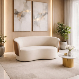 Sofá Orgânico 2 Lugares Curvo Living Star Confort - 1 Sofá Orgânico 2 Lugares Curvo Living Star Confort - 1