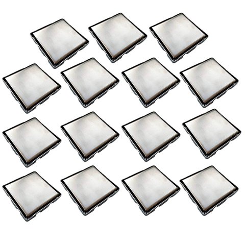 Ralo Oculto Invisivel 15x15 Anti Odor Kit 15 Uni Inox Banheiro Banho Box Cozinha Lavanderia Lavabo V
