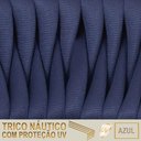 Ver imagem 2 de 3 Cadeiras Tricô Náutico e Alumínio Uv para Varanda Cozinha Azul