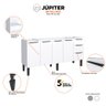 Gabinete Cozinha em Aço Júpiter 200 3 Gavetas Branco - Cozimax - 1