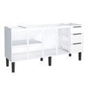 Ver imagem 2 de Gabinete Cozinha em Aço Júpiter 200 3 Gavetas Branco - Cozimax