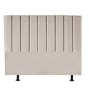 Ver imagem 1 de Cabeceira Carla Almofada Cama Box Casal 1,40cm Suede Bege