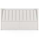 Ver imagem 3 de Cabeceira Cama Box King Estofada com Led 195cm Moan P05 Bouclê Cru - Lyam Decor
