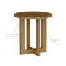 Mesa de Canto Lateral Luxo 100% Mdf 8002 Jb Bechara - 3