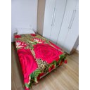 Ver imagem 1 de Cobertor Soft Estampa Floral Cor Dominante:vermelho