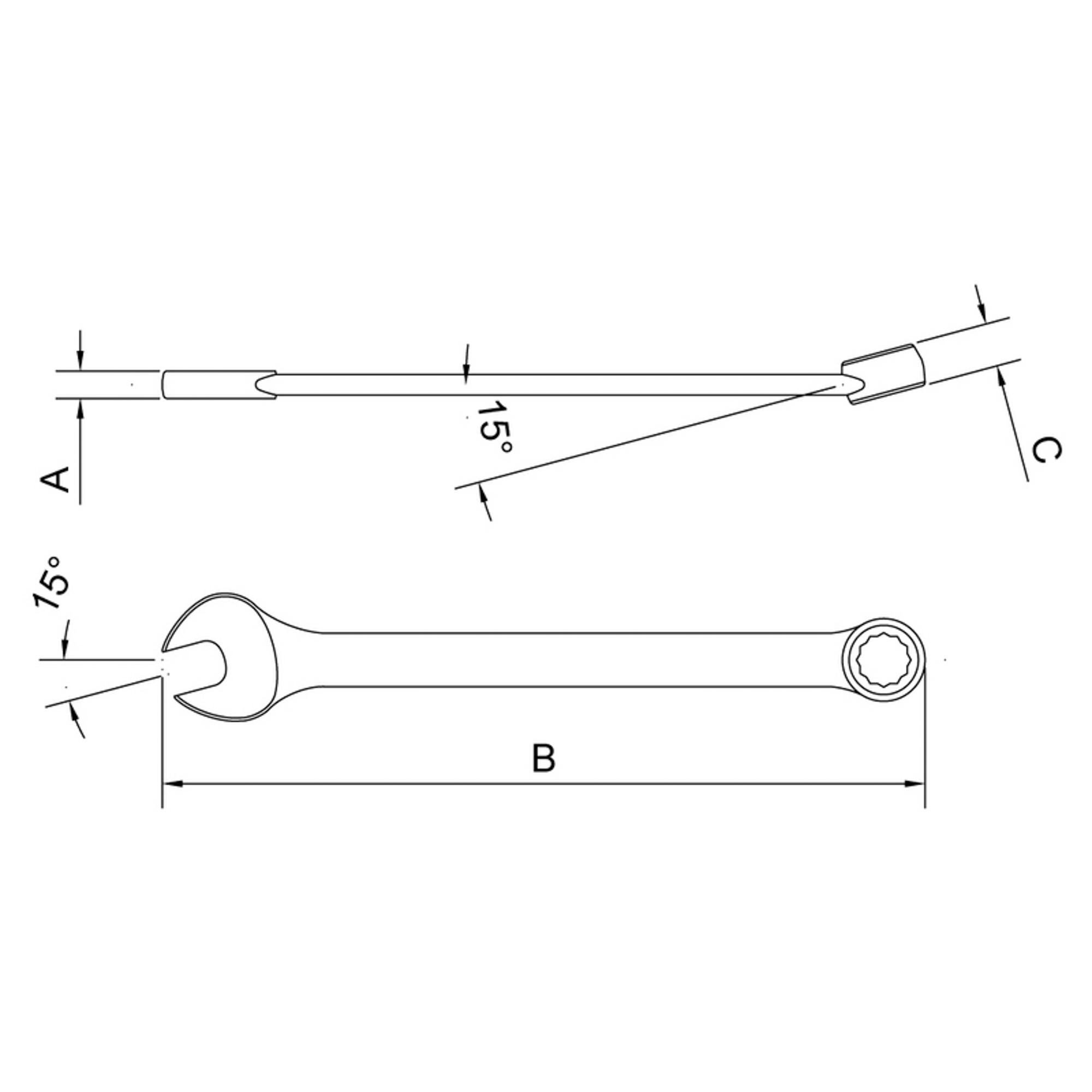 Chave combinada 6 mm Tramontina - 3