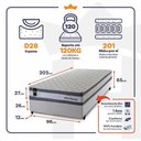 Ver imagem 2 de Cama Box Molas Ensacadas Alpine Solteirão 96x203 King House