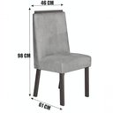 Ver imagem 6 de Sala de Jantar Paola 4 Lugares Tampo em MDF Off-White Cadeiras Bege 120cm Bom Pastor Móveis