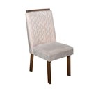 Ver imagem 5 de Sala de Jantar Paola 4 Lugares Tampo em MDF Off-White Cadeiras Bege 120cm Bom Pastor Móveis