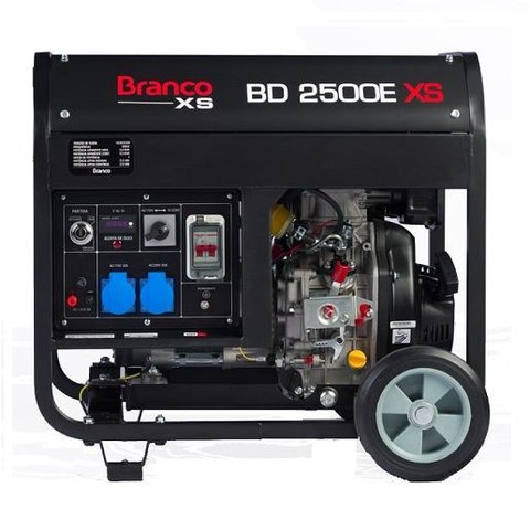 Gerador de Energia Branco Bd2500e Xs 2.5kva Partida Elétrica