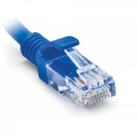 Cabo de Rede Internet CAT5e Azul 100% cobre com RJ45 Homologado Anatel - 10 Metros - 2