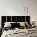 Ver imagem 1 de Kit Cabeceira Modular Espelhada Autocolante Painel para Cama de Casal