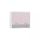 Ver imagem 1 de Guarda-roupa Modulado 97cm Aéreo 2 Portas Alpes Luciane