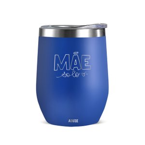 Copo Térmico Aduze Cuia Classic Mãe Solo 300ml - Azul Bic