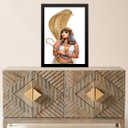 Ver imagem 1 de Quadro Arquétipo Cleópatra com Cobra 24x18cm - com Vidro:moldura Preta