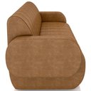 Ver imagem 5 de Sofá 3 Lugares Sala Living Orgânico 188cm Fávara K01 Couríssimo Whisky - Lyam Decor