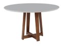 Ver imagem 1 de Mesa de Jantar Gold Redonda Fastsofa14ast 1,10 Branco