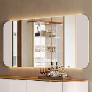 Espelho Decorativo para Sala de Jantar 152cm Verbena N01 Off White Ypê - Lyam Decor