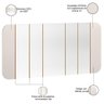 Espelho Decorativo para Sala de Jantar 152cm Verbena N01 Off White Ypê - Lyam Decor - 5