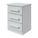 Ver imagem 4 de Mesa de Cabeceira 3 Gavetas Baião Lopas Branco Branco