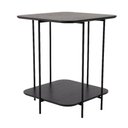 Ver imagem 1 de Mesa Apoio Lateral Lógica Alta Retangular Nacional Móveis 66cm (altura) Tampo Mdf Laminado Ébano