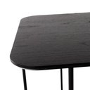 Ver imagem 4 de Mesa Apoio Lateral Lógica Alta Retangular Nacional Móveis 66cm (altura) Tampo Mdf Laminado Ébano