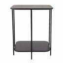 Ver imagem 3 de Mesa Apoio Lateral Lógica Alta Retangular Nacional Móveis 66cm (altura) Tampo Mdf Laminado Ébano