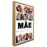 Quadro com Foto Mãe Amor para Vida Toda em Moldura Caixa Tacolado Papel de Parede Mold - 5