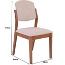 Ver imagem 6 de Cadeira Isadora Madeira Maciça Castanho