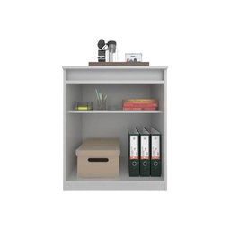 Balcão de Escritório ME4149 c/ 2 Portas c/ Chave Branco - Tecno Mobili - 5