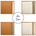 Ver imagem 5 de Guarda Roupa Casal Acácia 2 Portas de Correr 4 Gavetas Cinamomo-Off White-Salvia