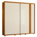 Ver imagem 1 de Guarda Roupa Casal Acácia 2 Portas de Correr 4 Gavetas Cinamomo-Off White-Salvia