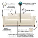 Ver imagem 7 de Sofá Barão 3 Lugares 2,30 Linho - Lucadi Home
