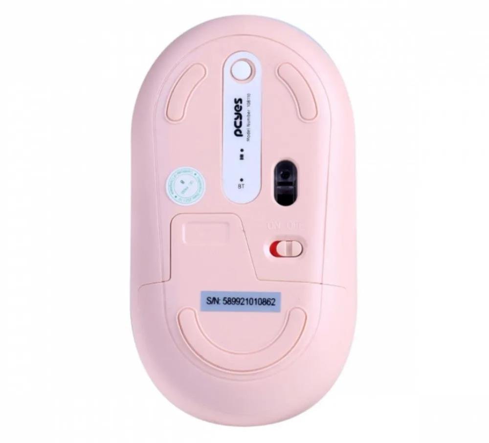 Mouse College PINK sem Fio Multi Device Silent CLICK 1600 DPI PMCWMDSCP - Rose - 2