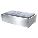 Ver imagem 3 de Kit Cuba Dupla Sa202 + Válvula com Cesto Aço Inox