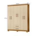Ver imagem 3 de Guarda Roupa Infantil Encanto 6 Portas 2 Gavetas