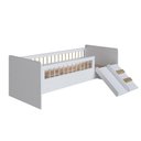 Ver imagem 4 de Cama Infantil Montessoriana com Escada e Escorregador Linha Affetto Branco - Completa Móveis