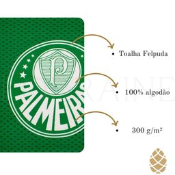 Toalha de Banho Oficial Time Palmeiras 70x130cm Buettner - 4