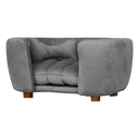 Ver imagem 1 de Poltrona Cama Pet Baby Hanna Estofada Tecido Veludo:cinza