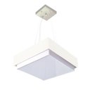 Ver imagem 1 de Lustre para Sala de Jantar Vivare Md-4405 Cúpula em Tecido 60x60cm Cor Branco Bivolt