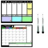 Kit Planejador Mensal e Semanal Magnético Geladeira Canetas - 2