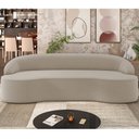 Ver imagem 2 de Sofá 4 Lugares Curvo Sala de Estar Living Lótus D02 Veludo Champagne 230 cm C-68 - Lyam Lyam Decor