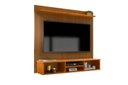 Ver imagem 1 de Painel Suspenso Home TV até 50 Polegadas Ripado 3D Everest:Naturale/Ripado 3D