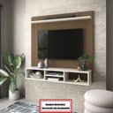 Ver imagem 2 de Painel Suspenso Home TV até 50 Polegadas Ripado 3D Everest:Naturale/Ripado 3D